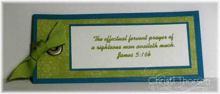 Bookmark #2 James 5:16b