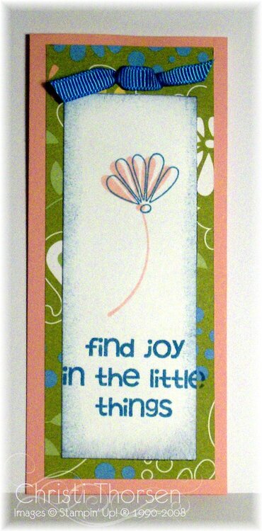 Bookmark #3 Find Joy In The Little Things