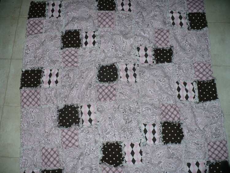 my first quilt, a rag quilt