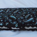 brown and turquoise wipe case