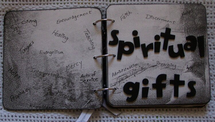 Faith Scrappers CJ - Spiritual Gifts Inside Cover &amp; Title Page