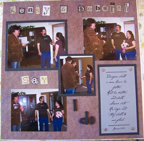 Wedding - Page 1 of 6 (Kenny &amp; Deborah Say I Do)