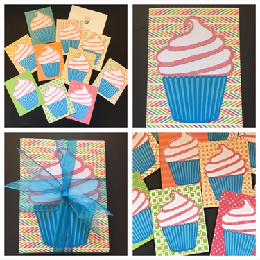 Cupcake card set