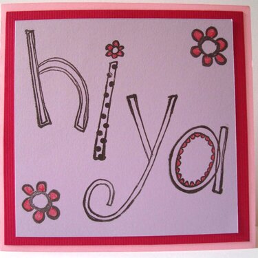 Hiya Card