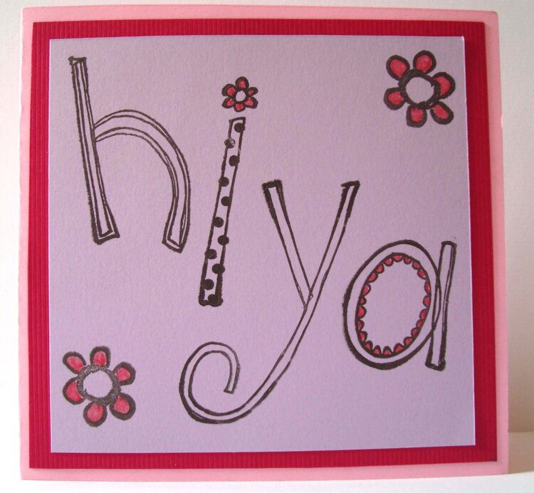 Hiya Card