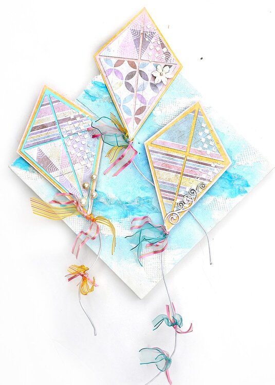 Kite Canvas - Flying Unicorns