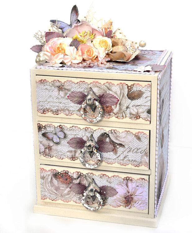 Chest Of Drawers - Flying Unicorns and FabScraps
