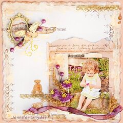 Picking Flowers in the Summer - Once Upon a Sketch Guest Designer - Scraps of Darkness