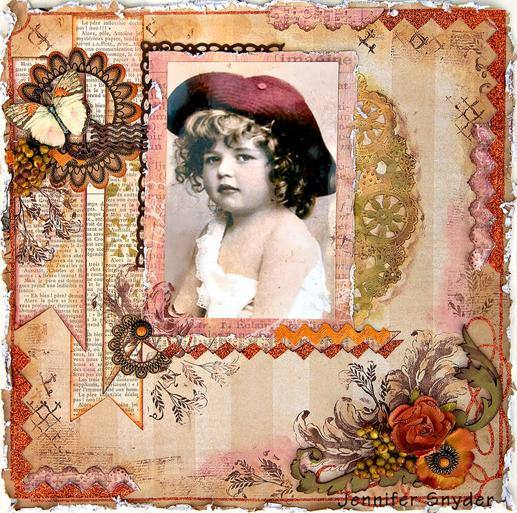 Girl In Curls - Scraps of Darkness - Colorful Creations
