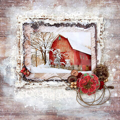 Winter Barn - FabScraps