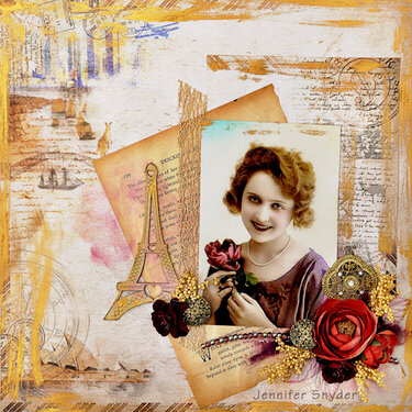 Parisian Rose - FabScraps