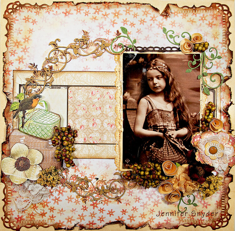 Girl on a Picnic -Scraps Of Elegance