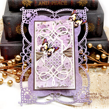 Delicate Purple Card - Spellbinders