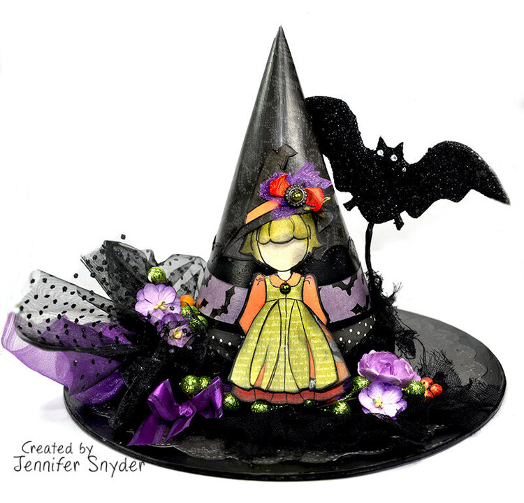 Witch Hat- Halloween Home Decor - Julie Nutting Prima