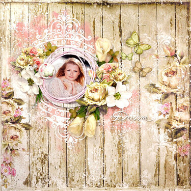 Girly Flowery Layout - Flying Unicorns