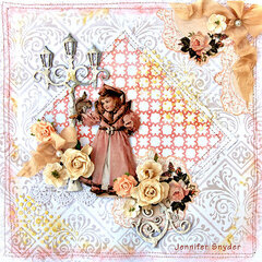 Girl Under the Lamp Post -Blue Fern Studios