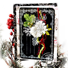 Christmas Card with Chalkboard - Prima DT