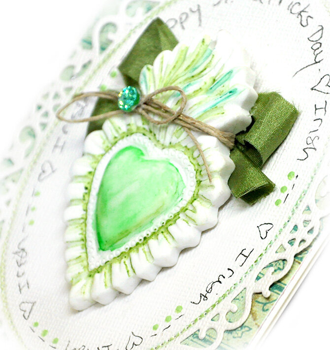Green Watercolor  Card - Prima