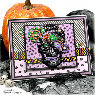 Halloween Skull Card