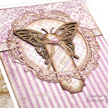 Purple Butterfly Card