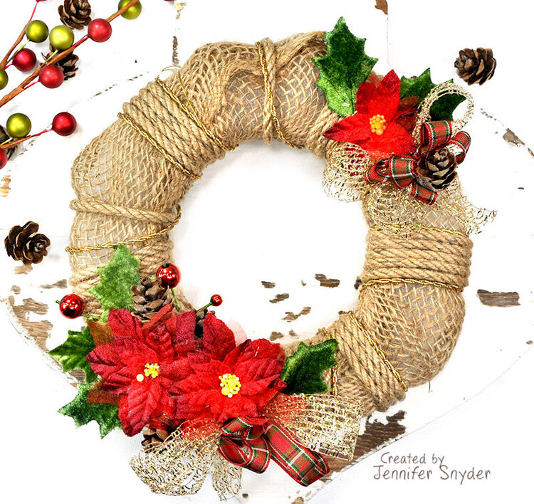 DIY wreath with Petaloo