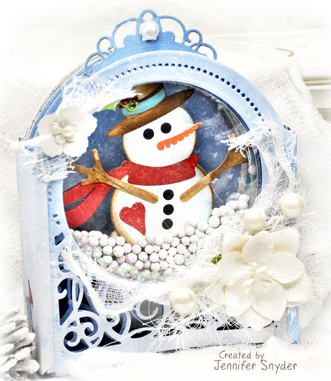 DIY Snowman SnowGlobe shaker card