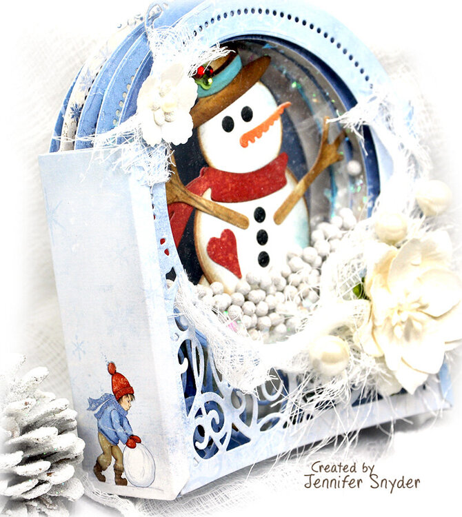 DIY Snowman SnowGlobe shaker card