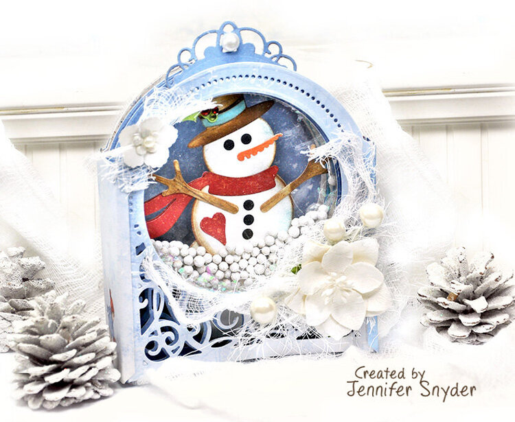 DIY Snowman SnowGlobe shaker card