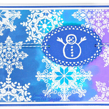 Winter Snowman Card