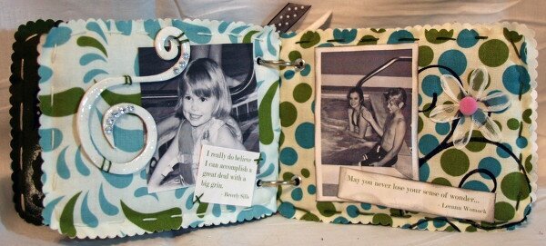Fabric Mini book of nieces and nephews