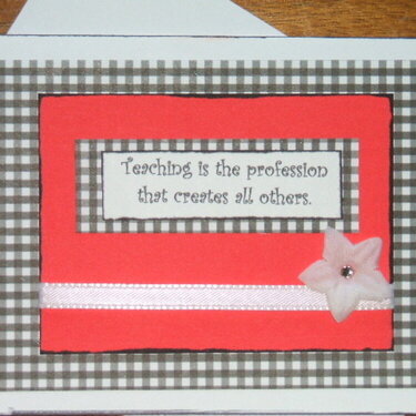 Teacher Gift ~ Note Cards