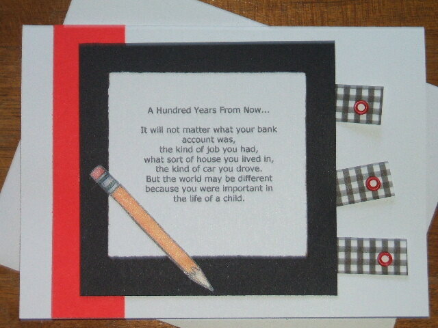 Teacher Gift ~ Note Cards