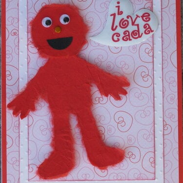 Elmo Valentine Card