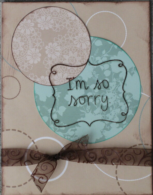 Circle Sympathy Card