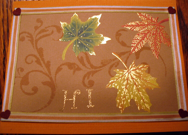 Fall Note Card