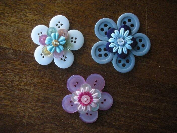 Stacked Flowers - Buttons 2