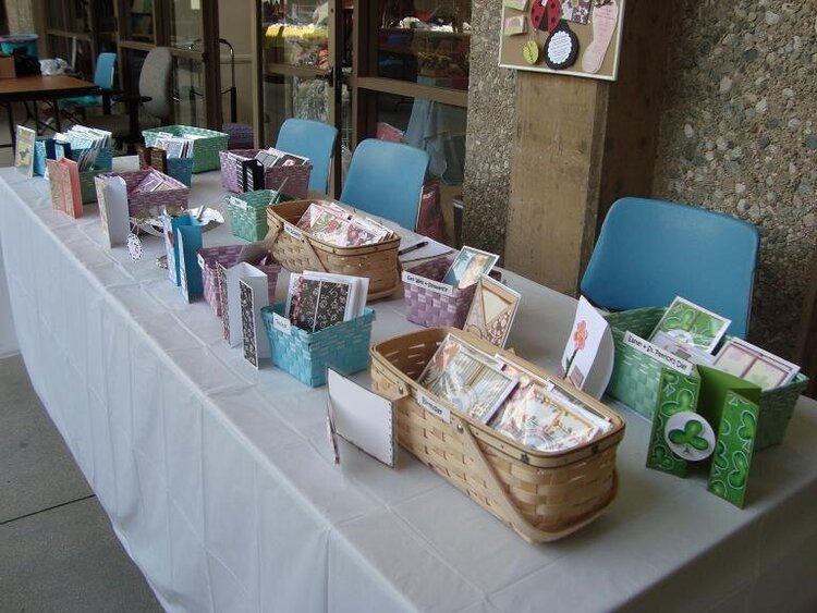 My table @ My 1st Craft Show!