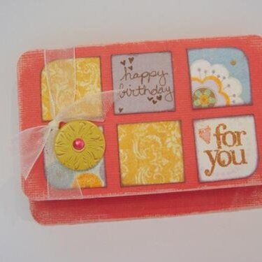 Happy Birthday - For You - Gift Card Holder