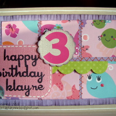 Happy 3rd Birthday Klayre
