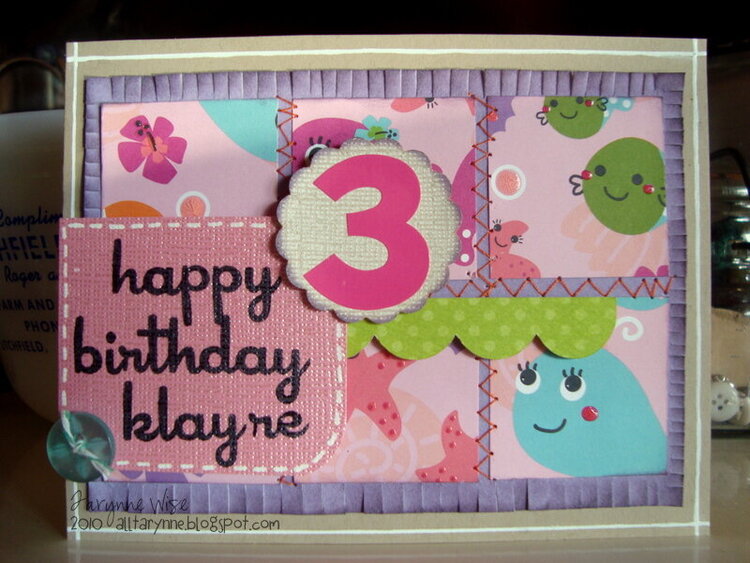 Happy 3rd Birthday Klayre