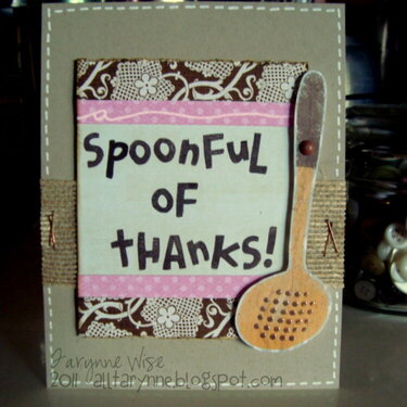 A spoonful of thanks!