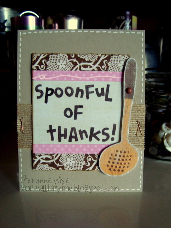A spoonful of thanks!