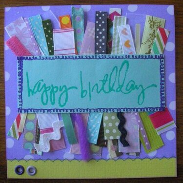 Ribbon Card - Happy Birthday!