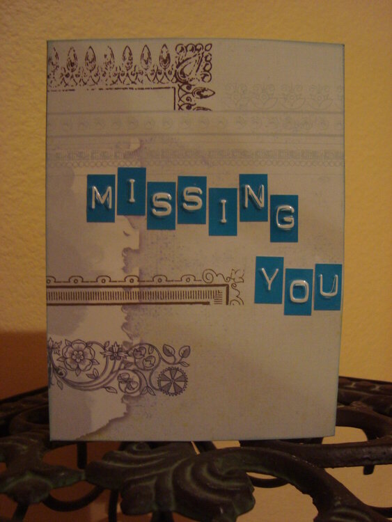 Cards for The Troops - Missing You