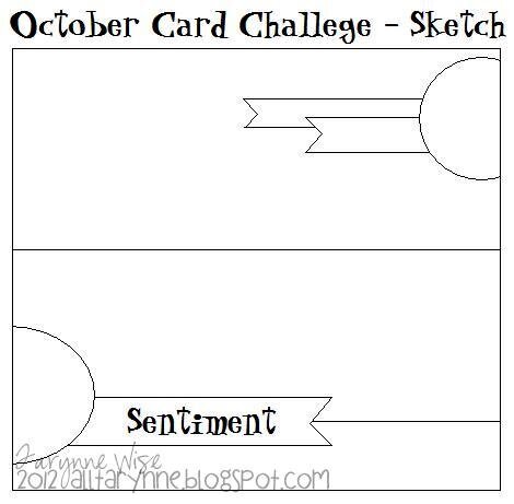 October Card Challenge - Sketch