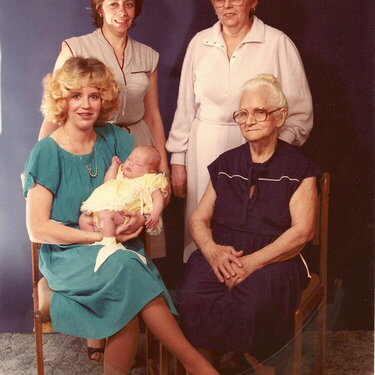five generations of women