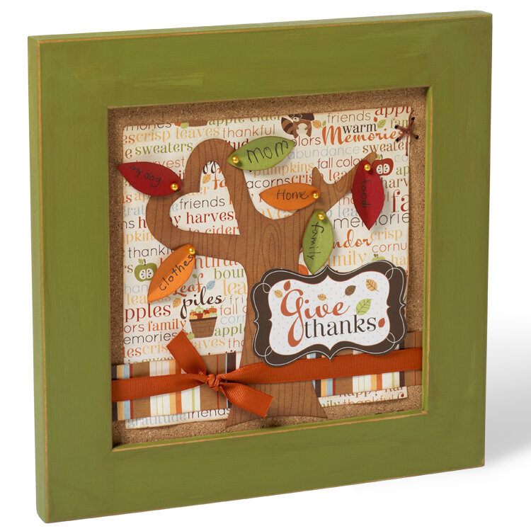 Give Thanks Framed Art Piece