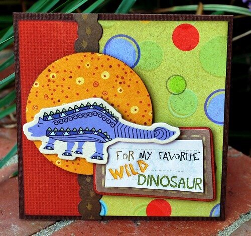 For  my favorite wild Dino Card by Aphra Bolyer