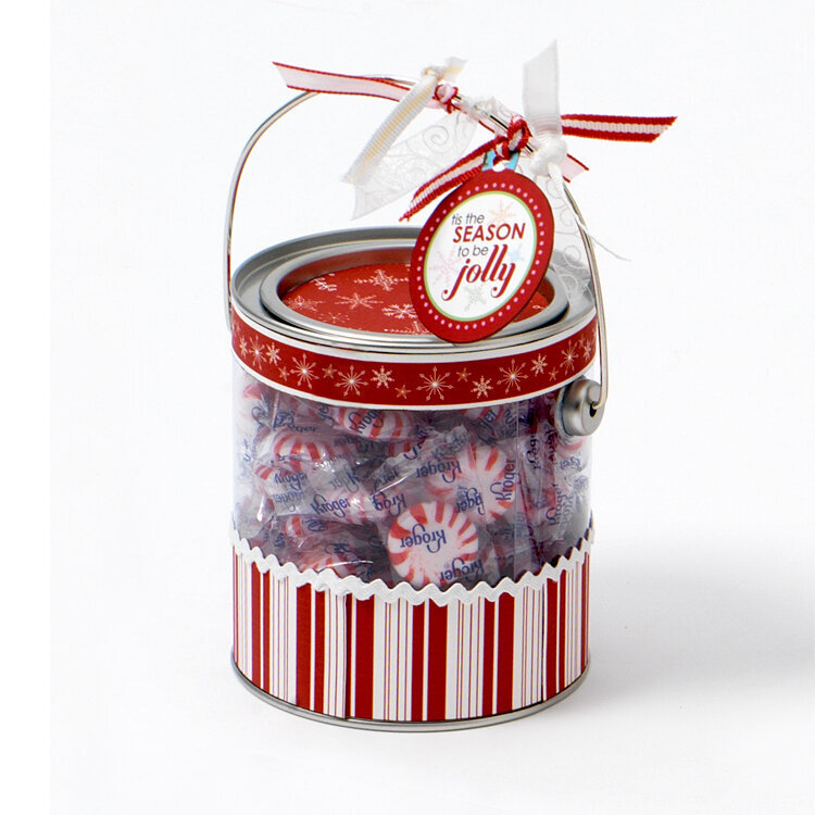 Peppermit Paint Can Gift Set