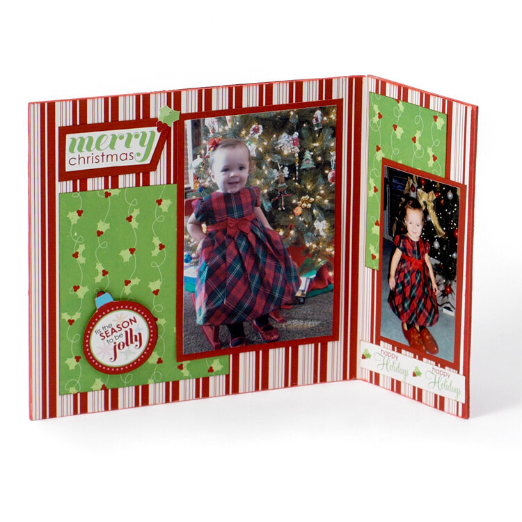 Merry Christmas Chipboard Frame